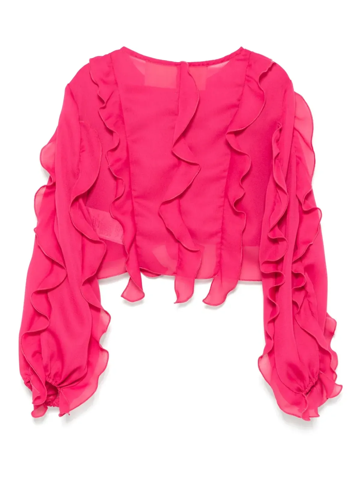 Miss Blumarine ruffled blouse - Pink - 画像2