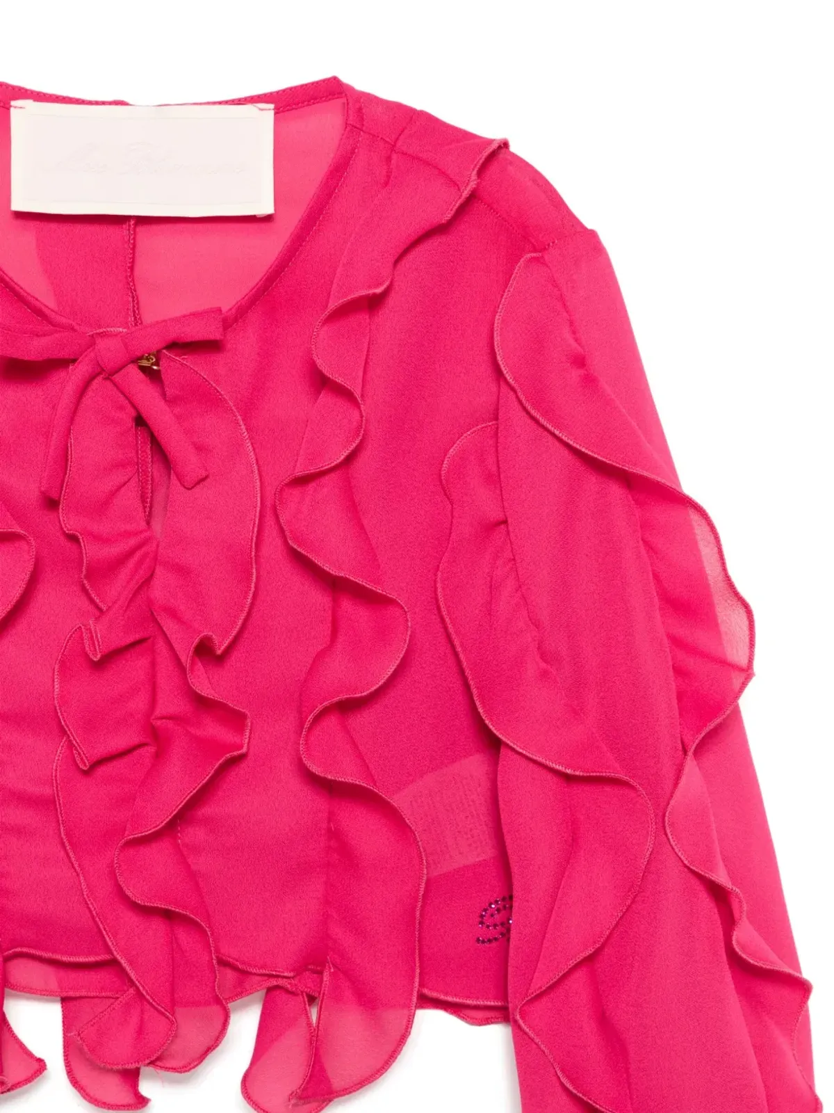 Miss Blumarine ruffled blouse - Pink - 画像3