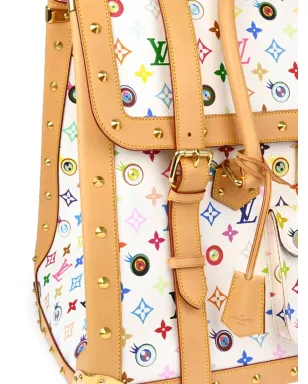 Louis Vuitton ビンテージ x Takashi Murakami 2003 Eye Love Sac Gigantic ハンドバッグ - ホワイト - サムネイル3