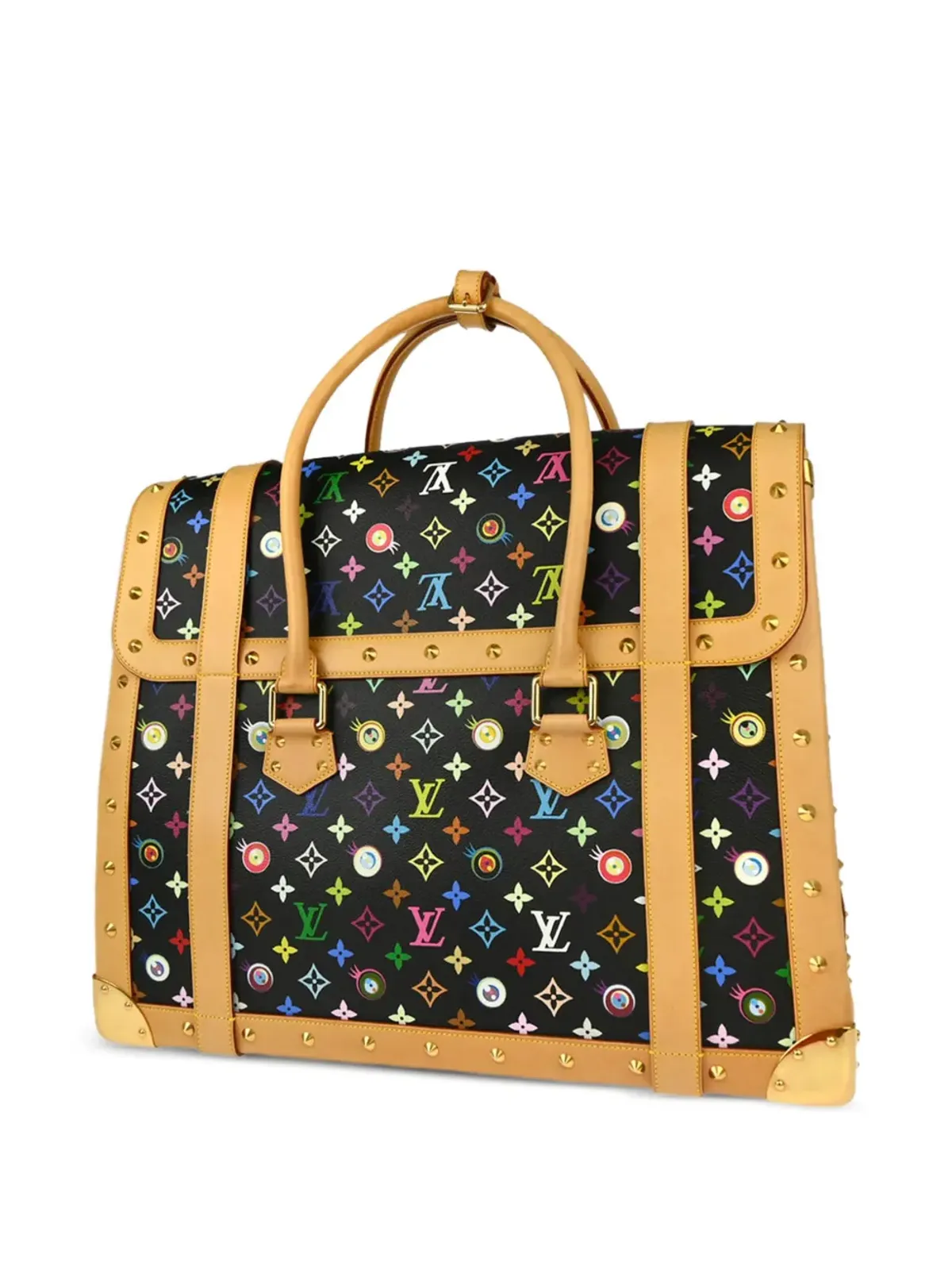 Louis Vuitton ビンテージ × Takashi Murakami 2003 Eye Love Monogram トートバッグ - ブラック - 画像2