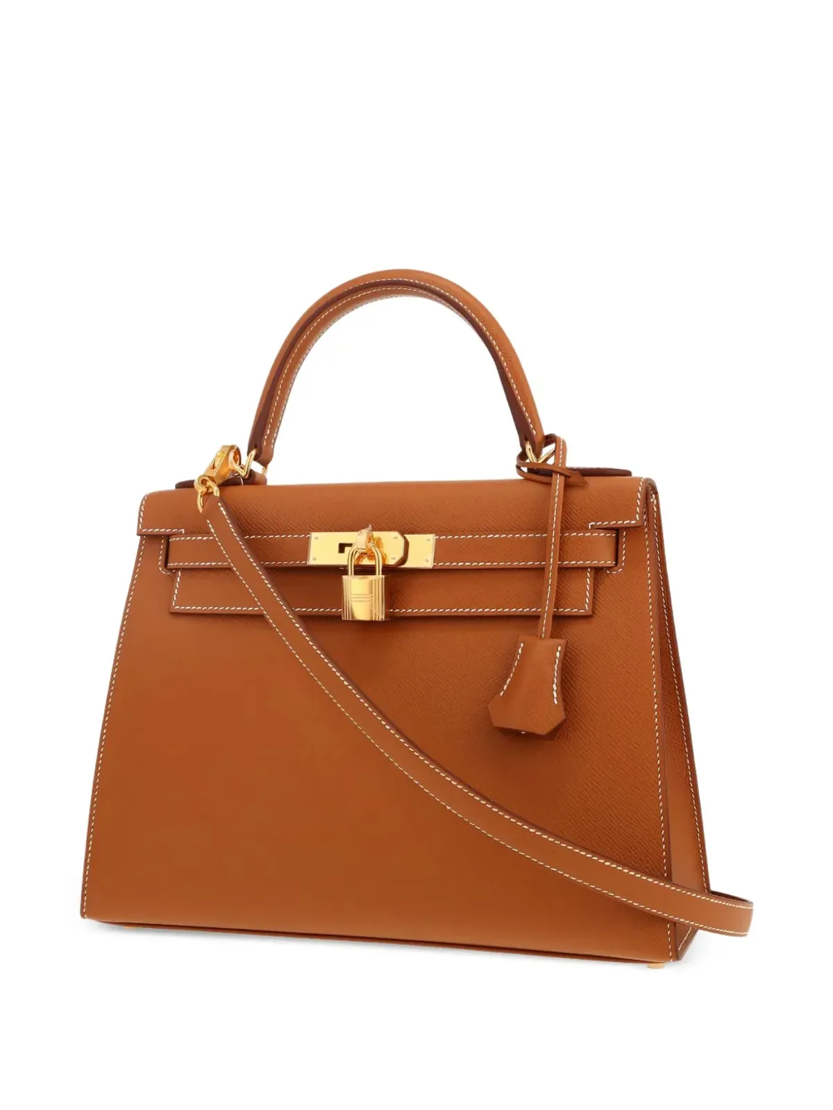 Hermès ビンテージ 2024 Kelly 28 ハンドバッグ ブラウン - 画像5