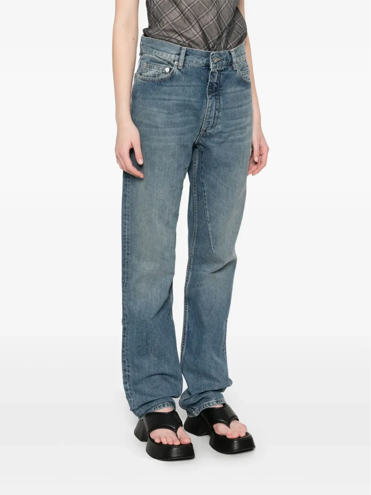 Rick Owens DRKSHDW Granbury ジーンズ - ブルー - 画像3
