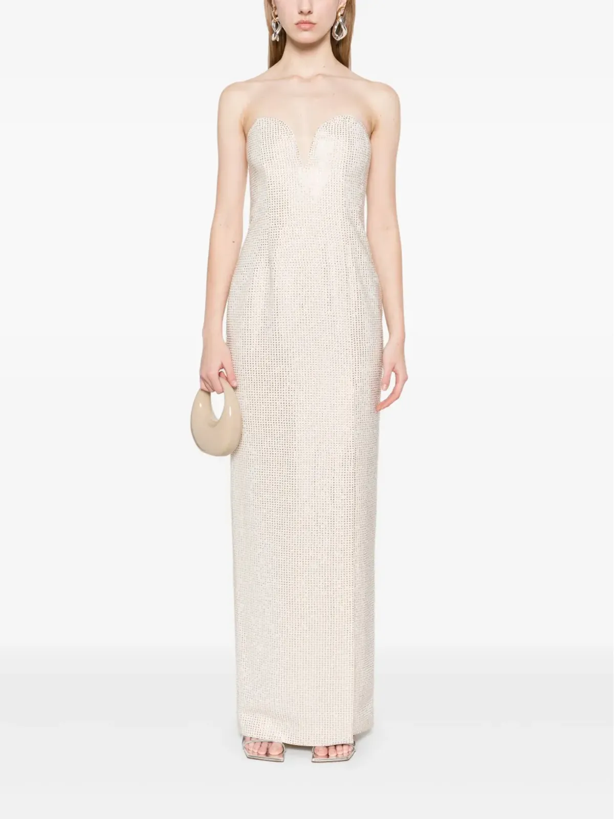 Roland Mouret ダイヤモンドビジュ‑付きマキシドレス - 画像2