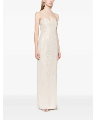 Roland Mouret ダイヤモンドビジュ‑付きマキシドレス - サムネイル3