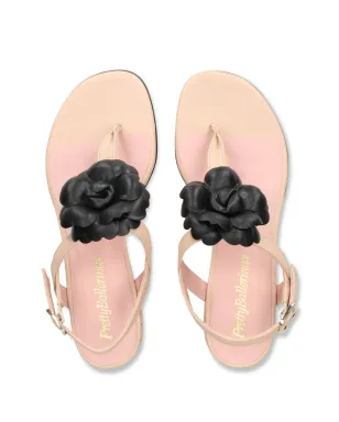 Pretty Ballerinas 花モチーフサンダル - サムネイル4
