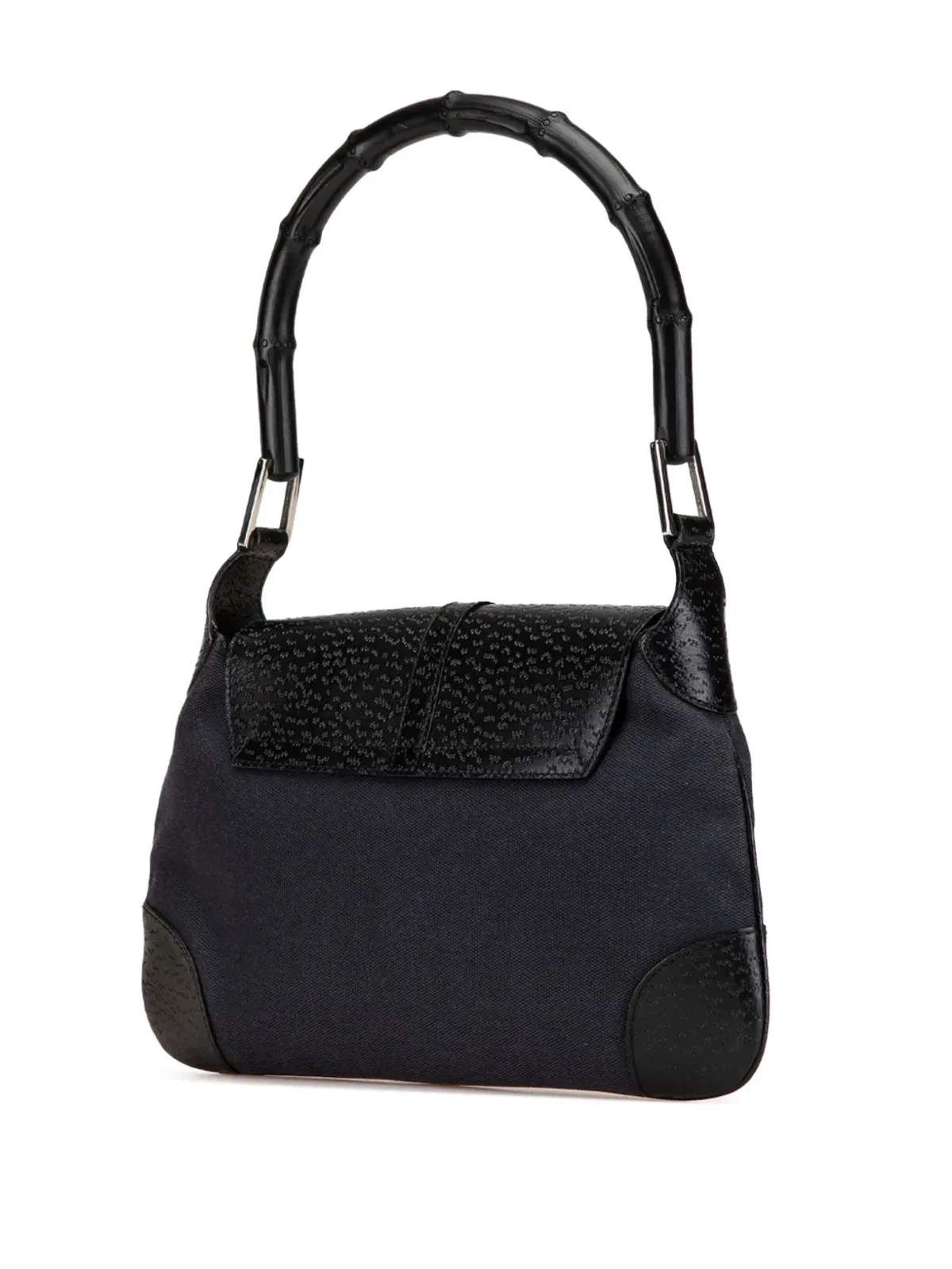 Gucci ビンテージ 2000-2015 キャンバス バンブー Jackie ホーボー バッグ - ブラック - 画像2