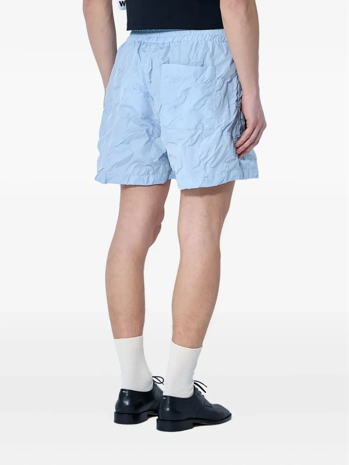 Walter Van Beirendonck キルテッドショーツ - ブルー - 画像4