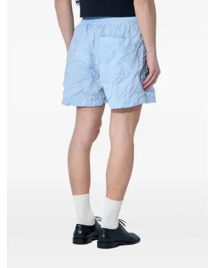 Walter Van Beirendonck キルテッドショーツ - ブルー - サムネイル4
