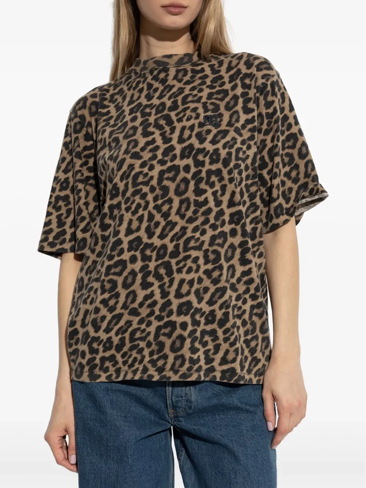 ANINE BING レオパード柄 Tシャツ - 画像3