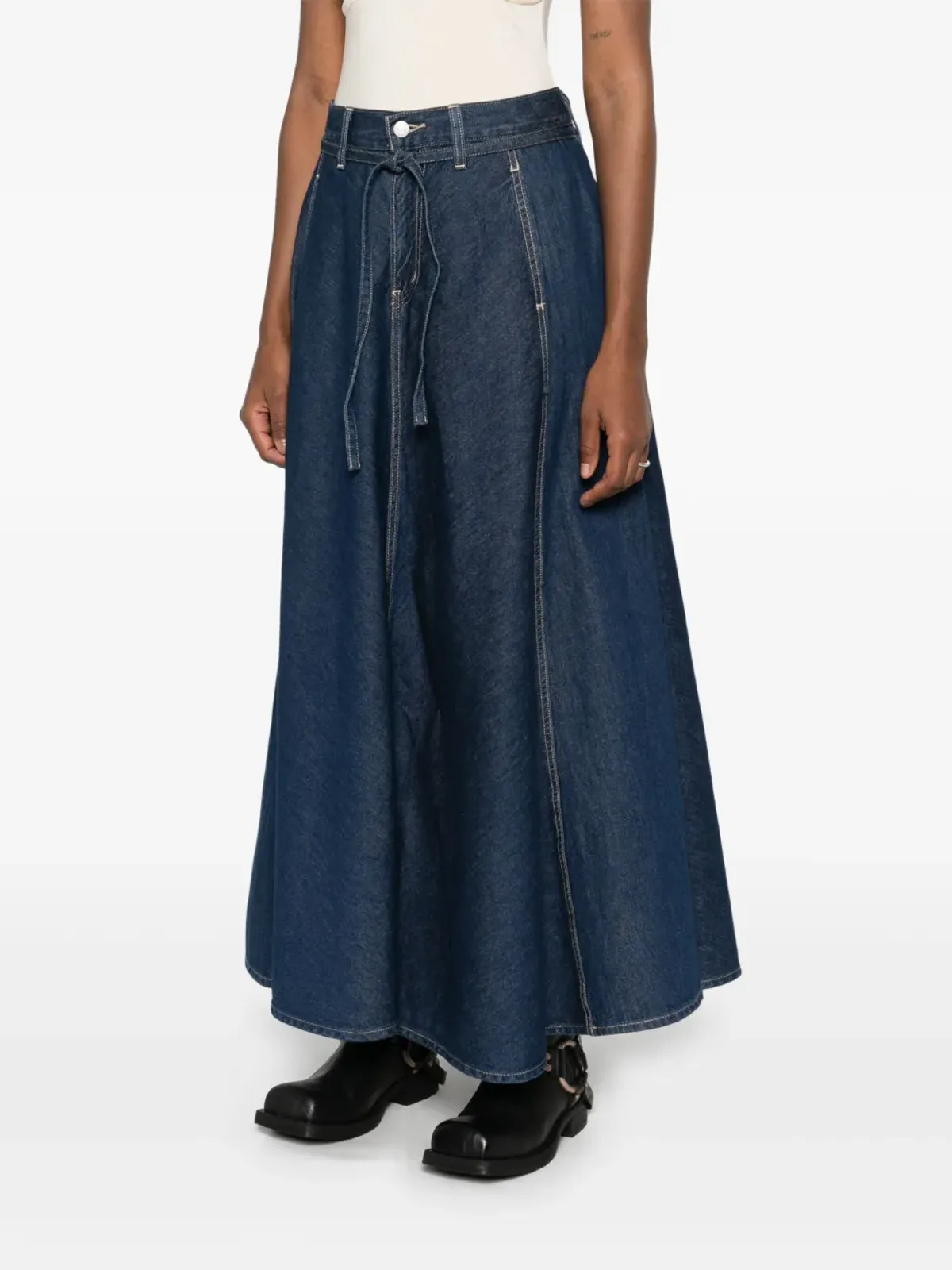 Levi's XLマキシスカート ブルー - 画像3