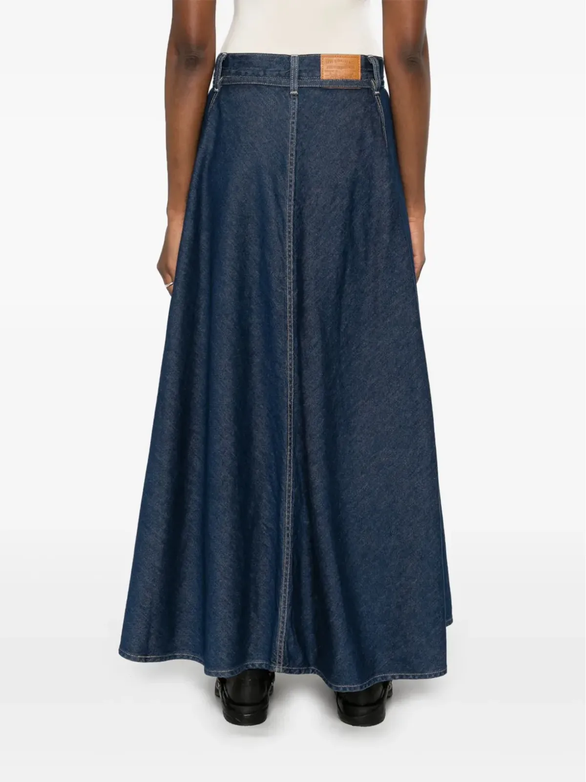 Levi's XLマキシスカート ブルー - 画像4
