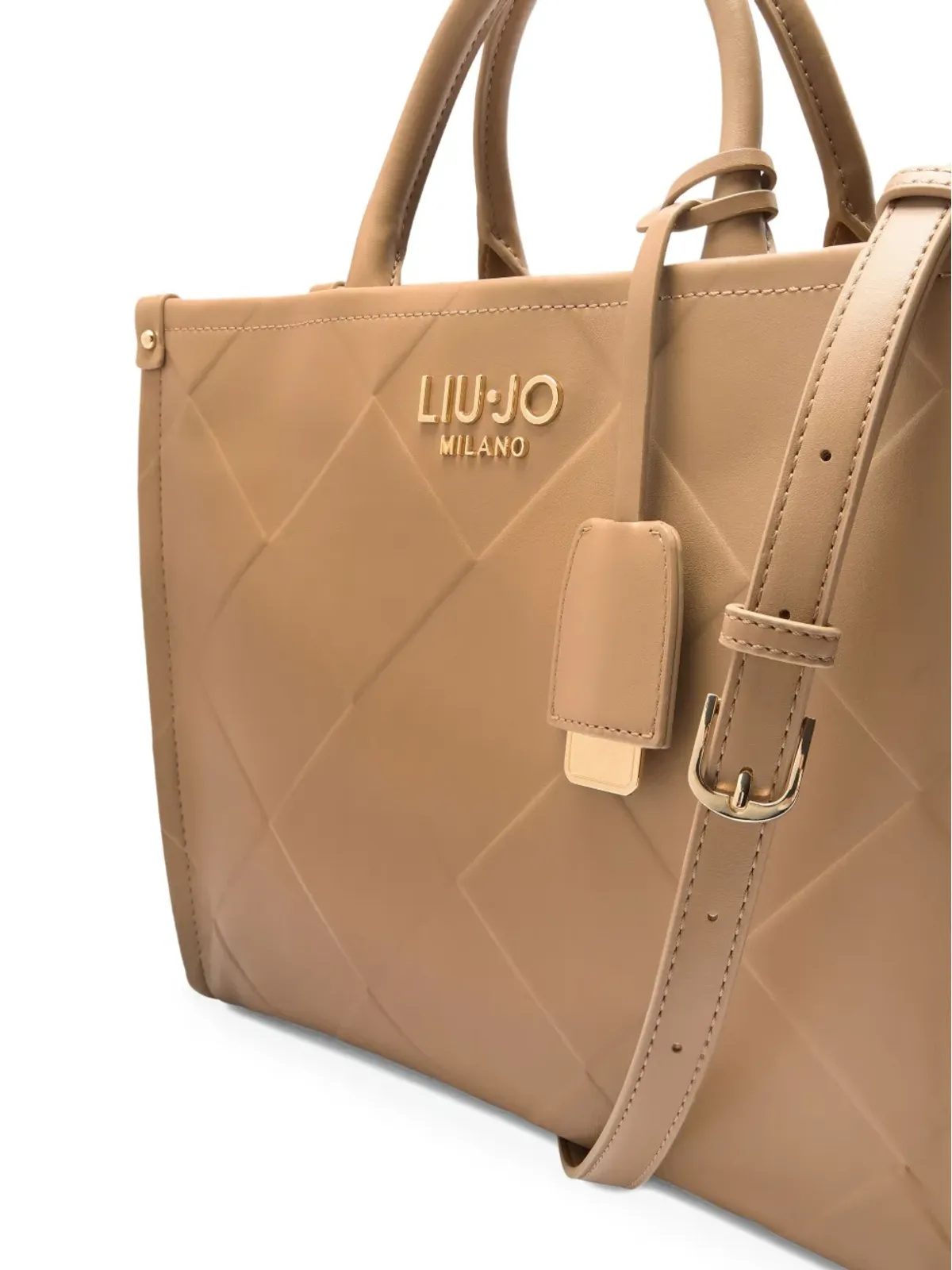 LIU JO ダイヤモンドパターン トートバッグ - ブラウン - 画像5