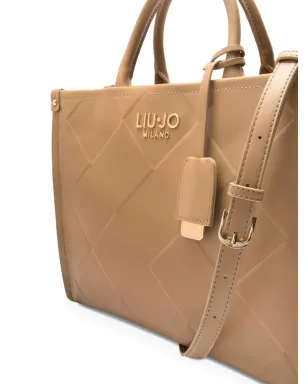LIU JO ダイヤモンドパターン トートバッグ - ブラウン - サムネイル5