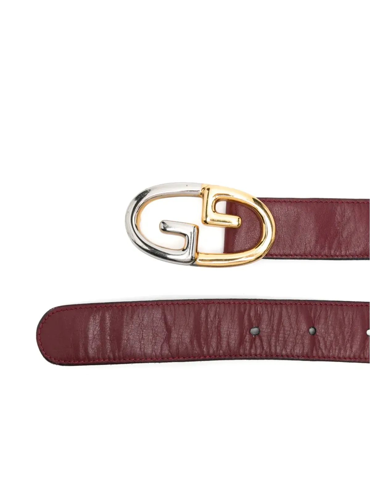Gucci ビンテージ 2000年代 レザー ベルト - レッド - 画像2
