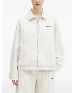 adidas ピンストライプジップアップジャケット - サムネイル1