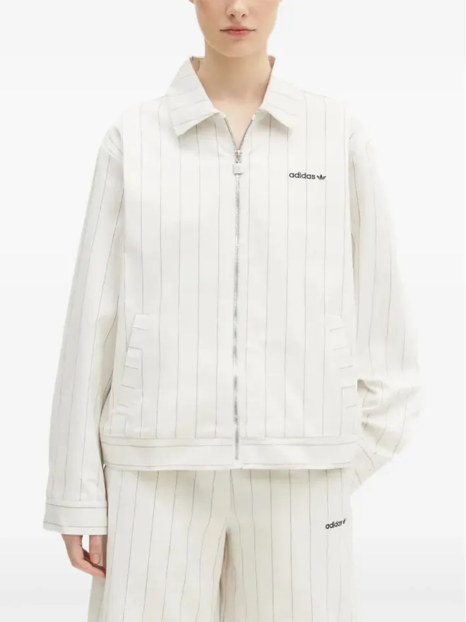 adidas adidas ピンストライプジップアップジャケットの商品画像