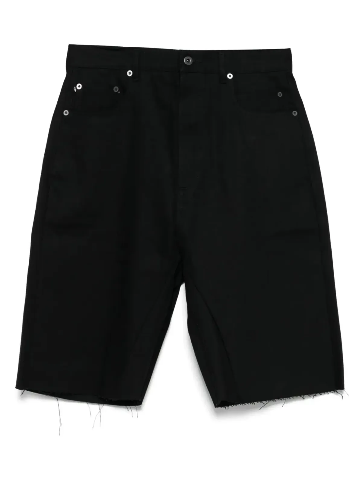 Rick Owens DRKSHDW ゲス・カットオフ ショーツ ブラック - 画像1