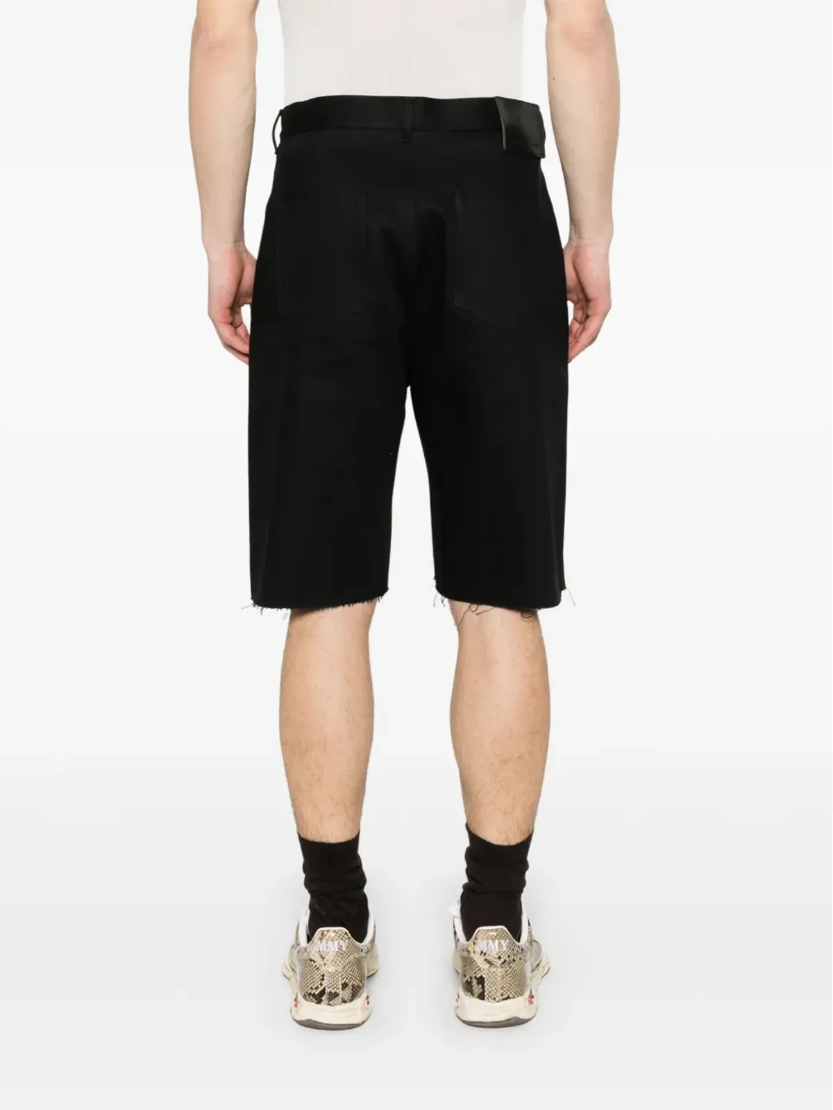 Rick Owens DRKSHDW ゲス・カットオフ ショーツ ブラック - 画像4