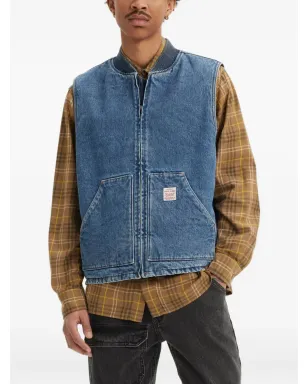Levi's Sansome ジップポケット付きジレ - ブルー - サムネイル2