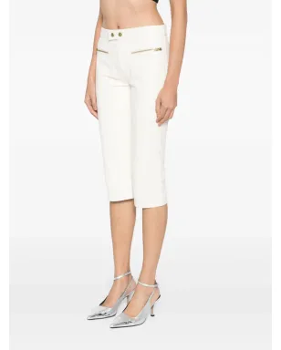 Cynthia Rowley Downtown レザー クロップドパンツ - サムネイル3