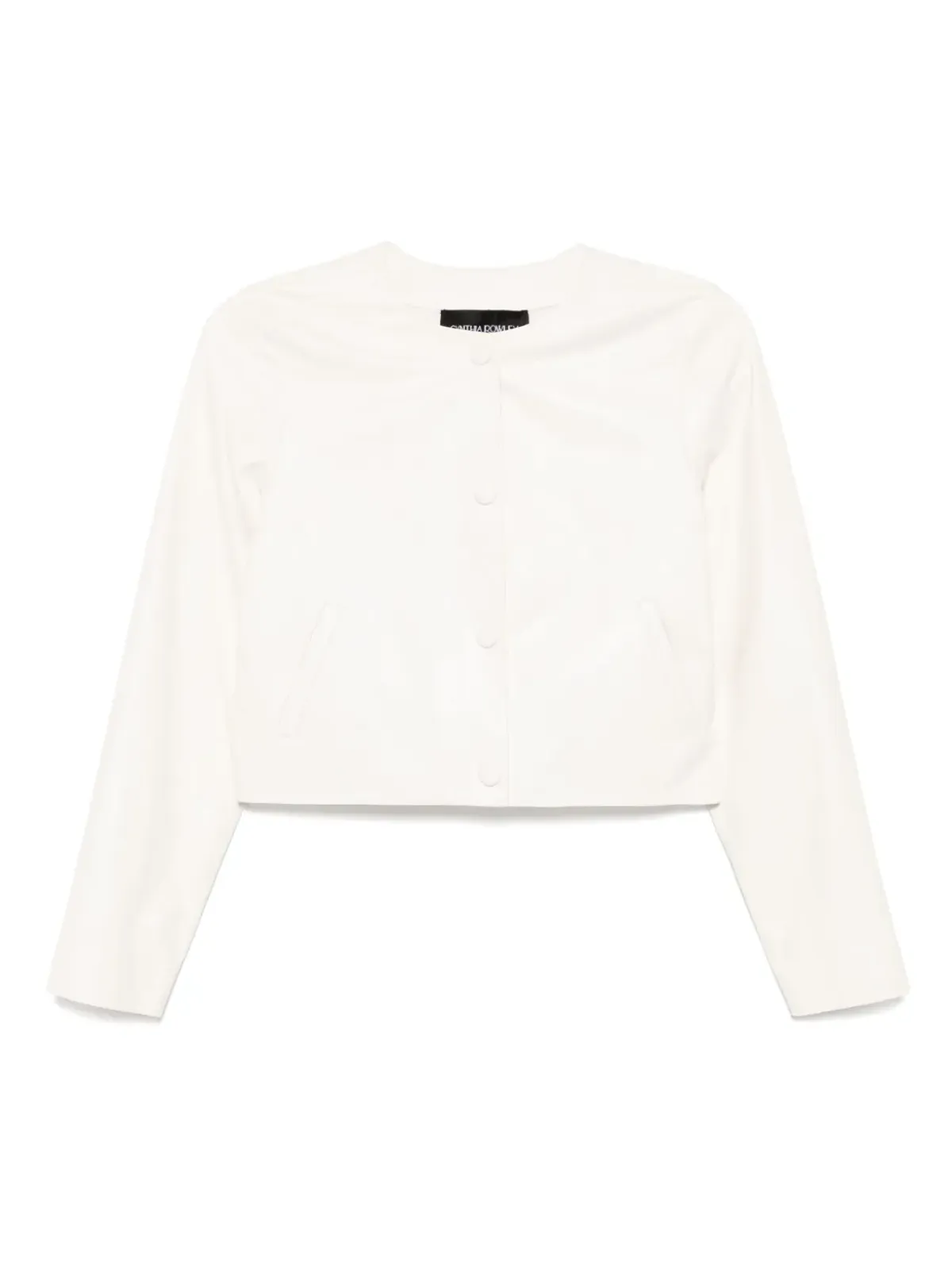 Cynthia Rowley Downtown cropped leather jacket - 画像1