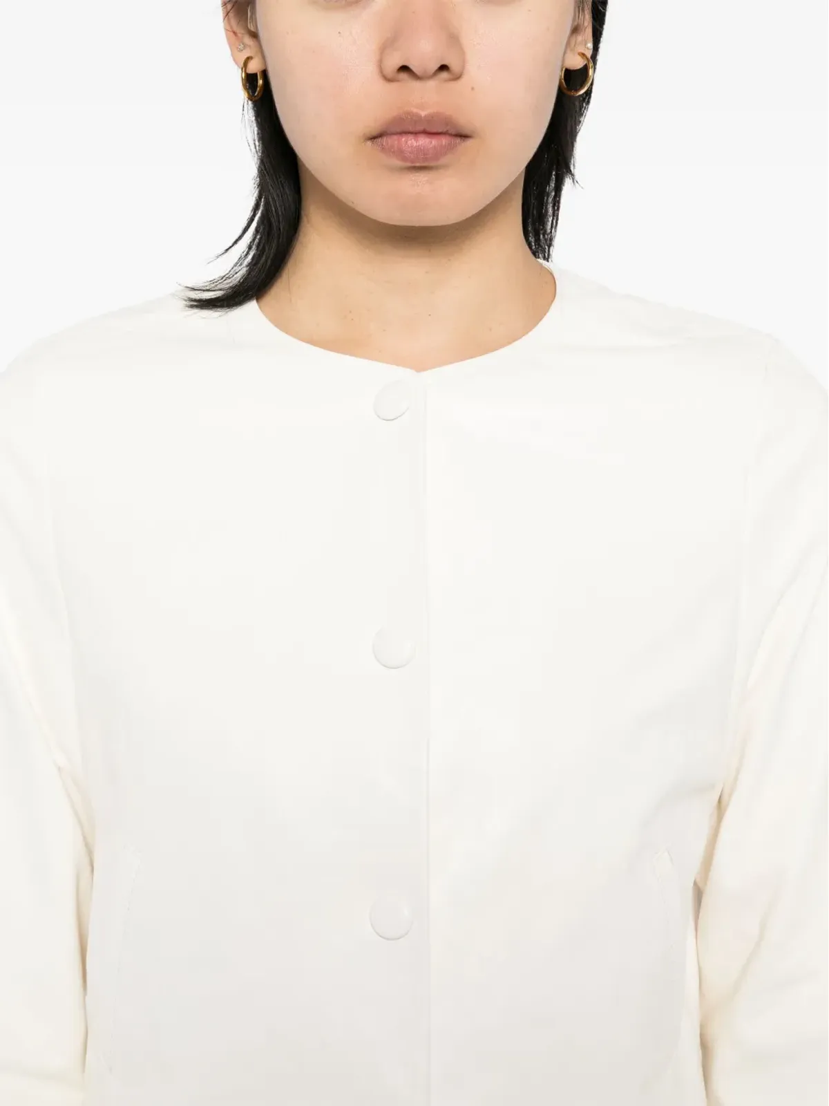 Cynthia Rowley Downtown cropped leather jacket - 画像5