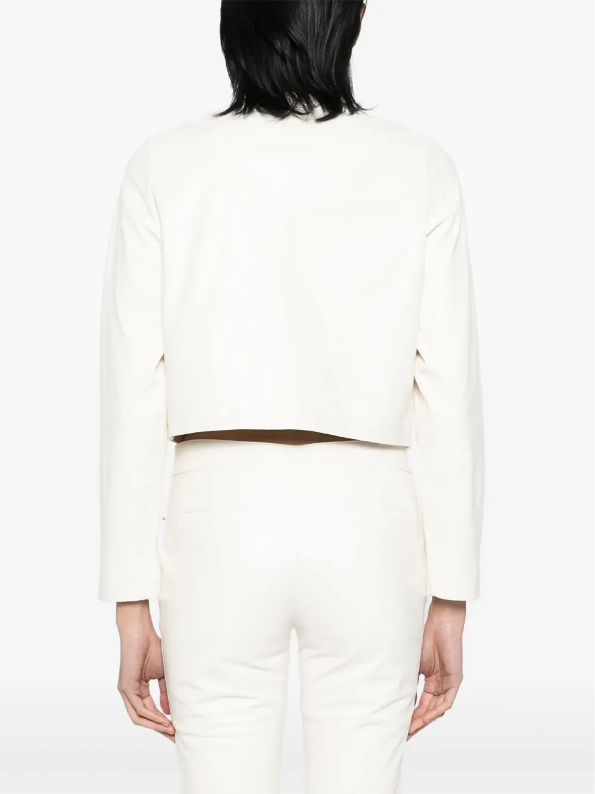 Cynthia Rowley Downtown cropped leather jacket - 画像4