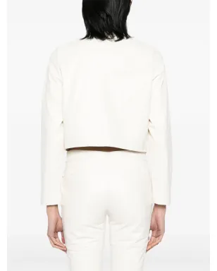 Cynthia Rowley Downtown cropped leather jacket - サムネイル4