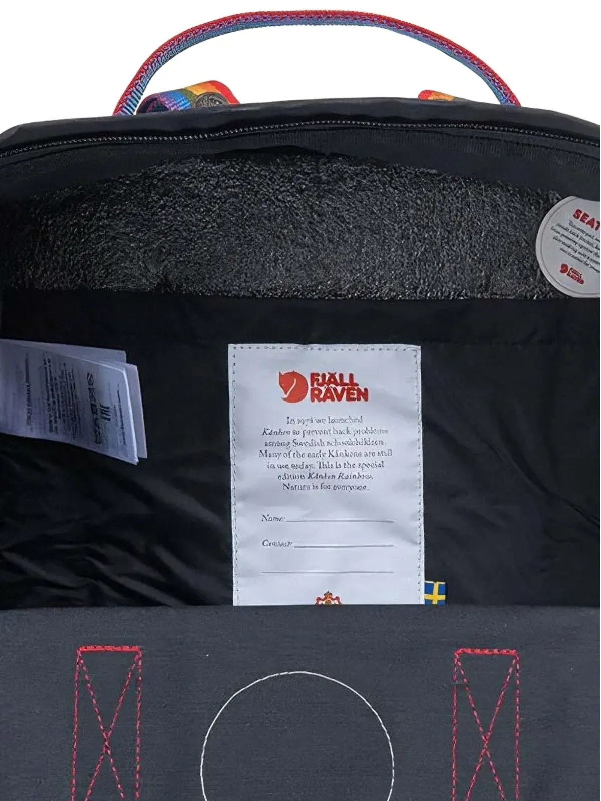 Fjällräven Kånken Rainbowバックパック ブラック - 画像3