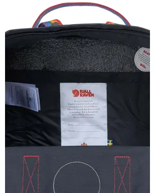 Fjällräven Kånken Rainbowバックパック ブラック - サムネイル3