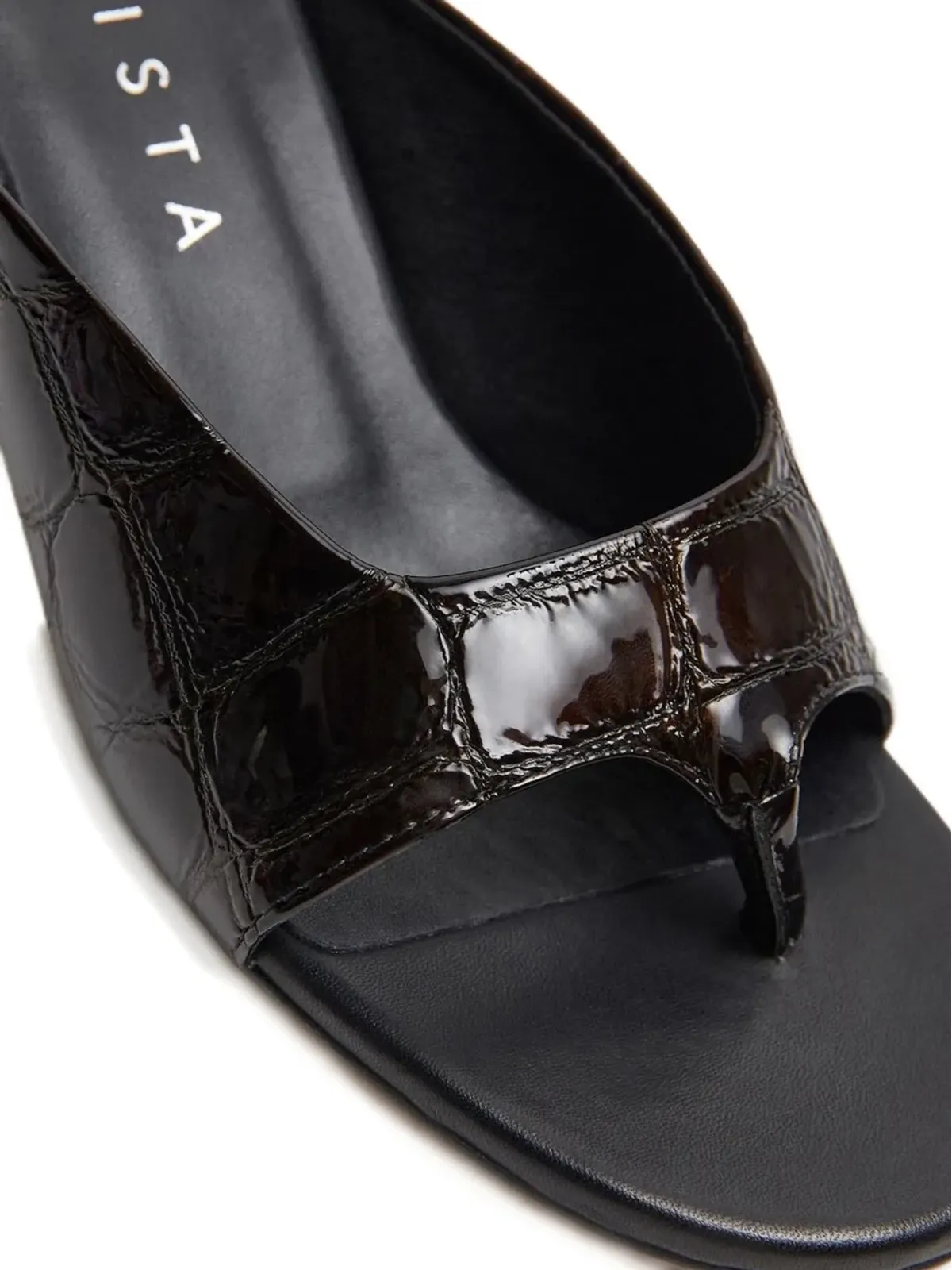 Miista Palmira croco-embossed slide sandals - 画像2