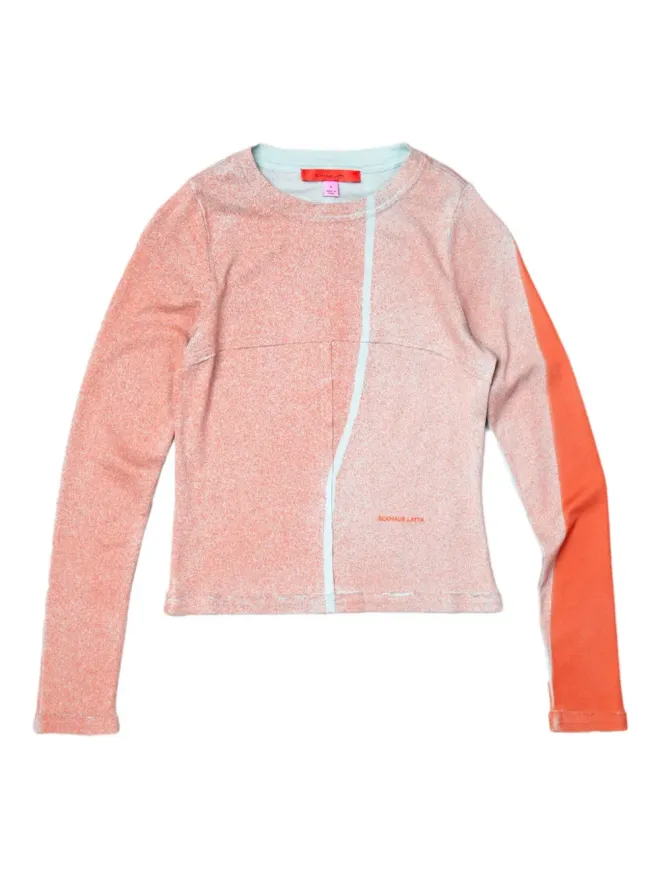 Eckhaus Latta Eckhaus Latta カラーブロック Tシャツ - オレンジの商品画像