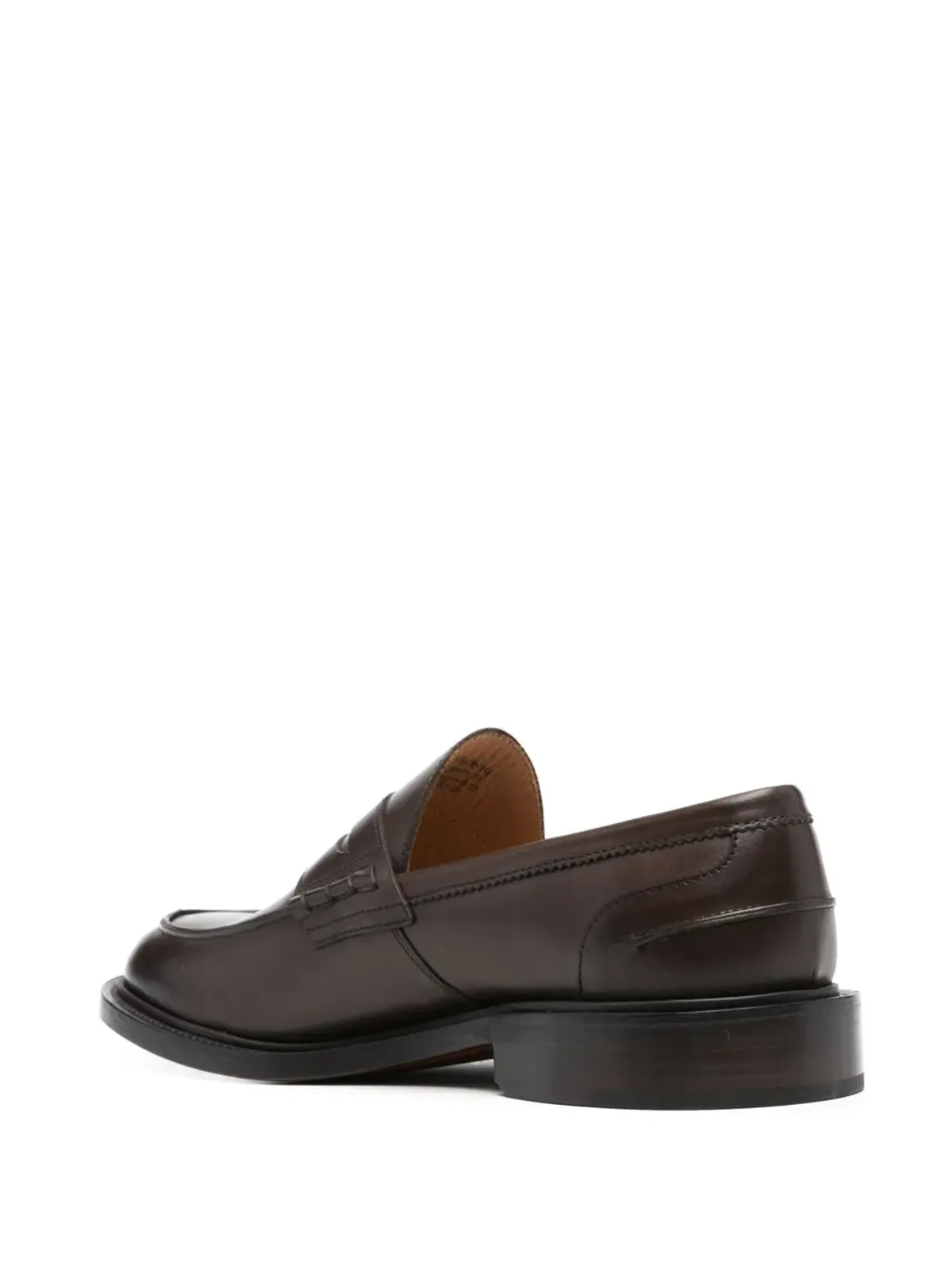 Tricker's レザー ローファー ブラウン - 画像3