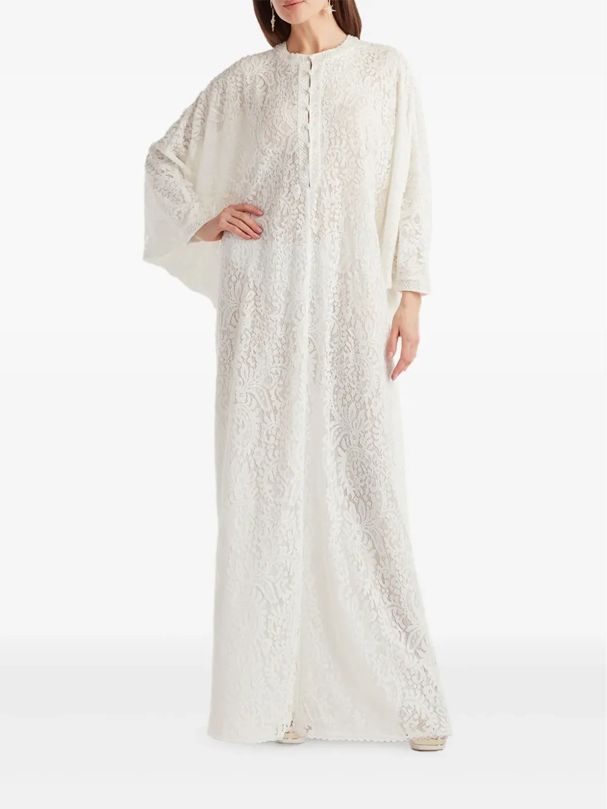 Tadashi Shoji レースドレープドレス - 画像2