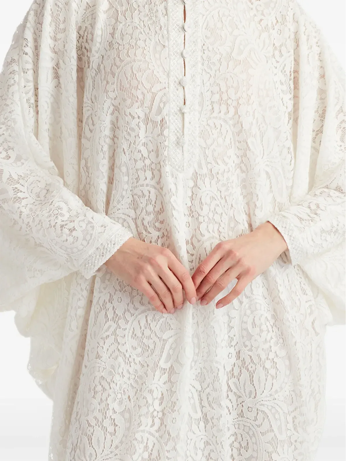 Tadashi Shoji レースドレープドレス - 画像4