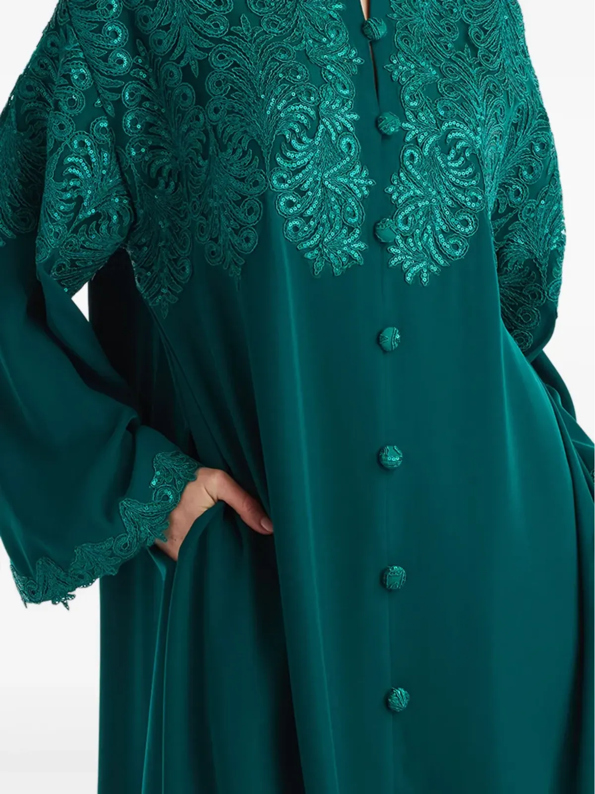 Tadashi Shoji スパンコール装飾ドレス - 画像4