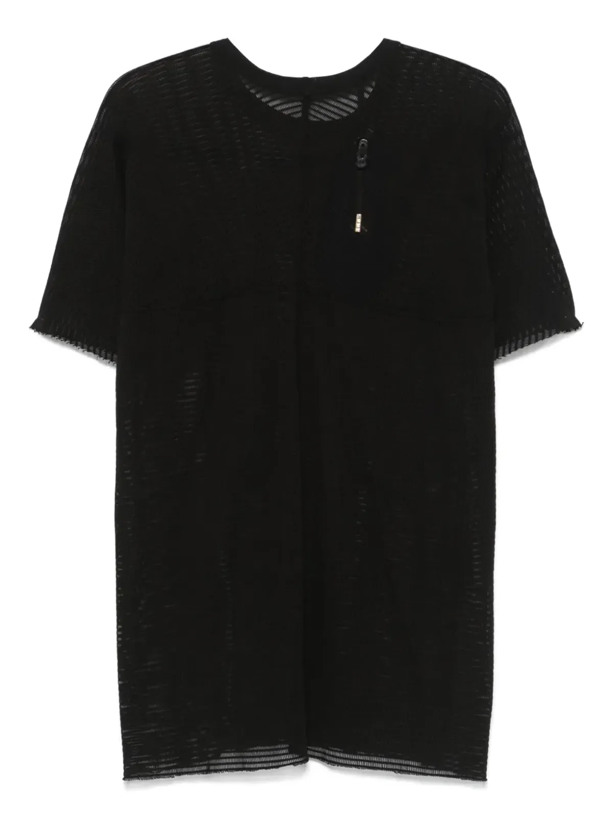 Boris Bidjan Saberi ストライプ柄Tシャツ - 画像2