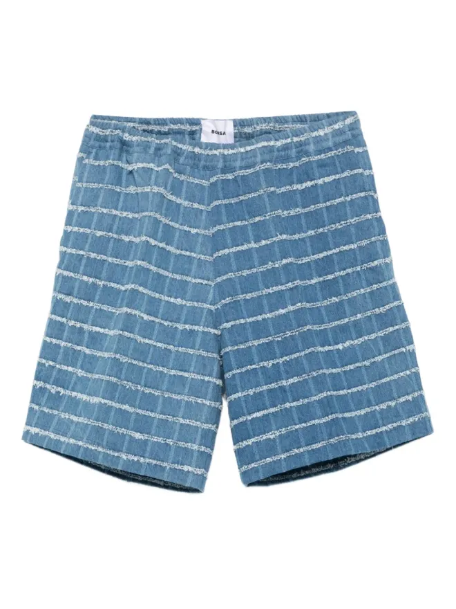 Bonsai Bonsai チェック柄デニムショーツの商品画像