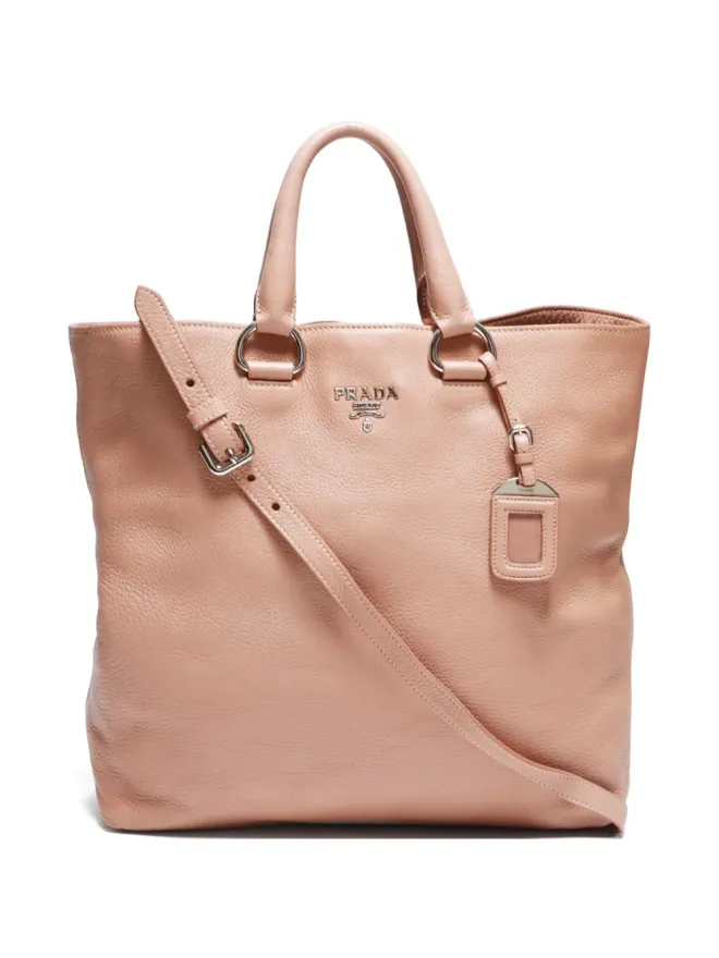 Prada Pre-Owned Prada ビンテージ ロゴ文字入り ツーウェイ ハンドバッグ ピンクの商品画像