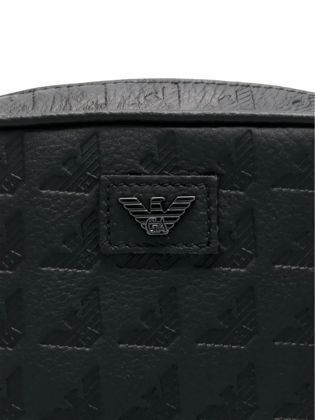 Emporio Armani エンボスドロゴ メッセンジャーバッグ - 画像3