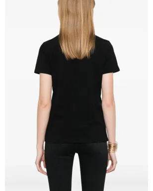 Elisabetta Franchi ネックレスディテールTシャツ ブラック - サムネイル4