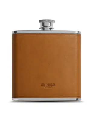 Shinola レザー巻きフラスク - ブラウン - サムネイル1