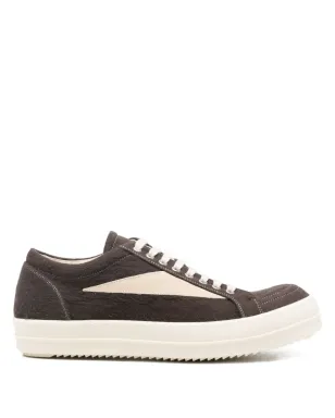 Rick Owens DRKSHDW ビンテージ パネル入りスニーカー - ブラウン - サムネイル1