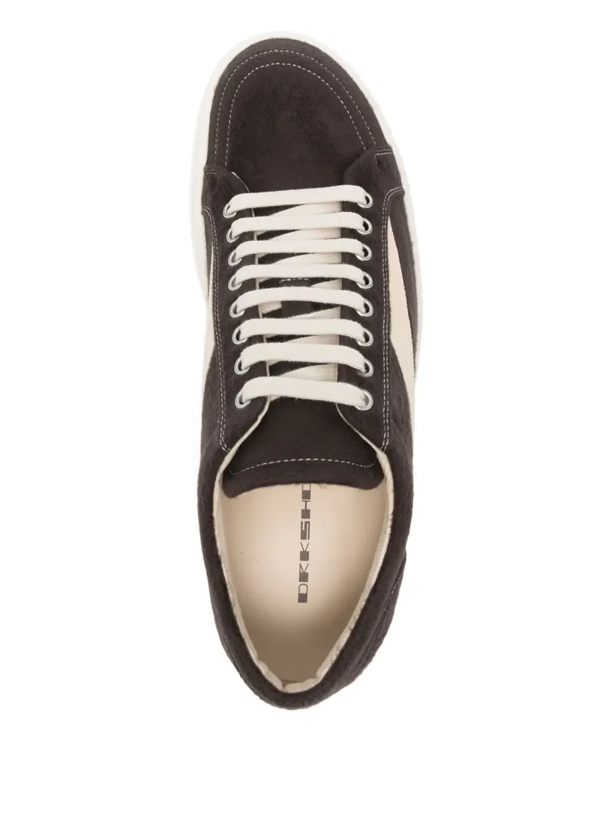 Rick Owens DRKSHDW ビンテージ パネル入りスニーカー - ブラウン - 画像4