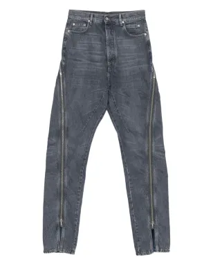 Rick Owens DRKSHDW ボラン バナナ ジップディテール ジーンズ - サムネイル1