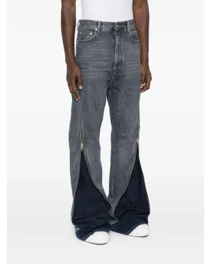 Rick Owens DRKSHDW ボラン バナナ ジップディテール ジーンズ - サムネイル3