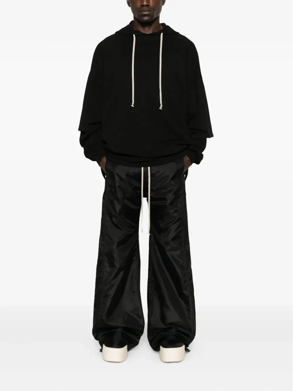 Rick Owens DRKSHDW ドローストリングパンツ ブラック - 画像2