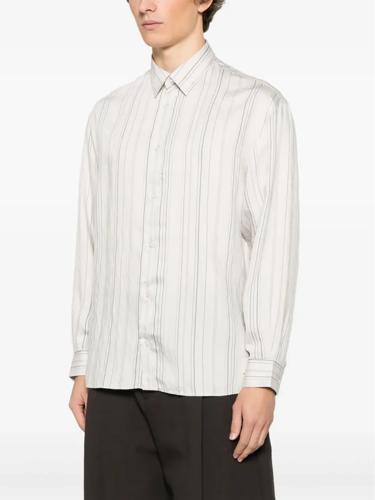 Emporio Armani ストライプシャツ ホワイト - 画像3