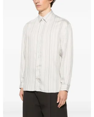 Emporio Armani ストライプシャツ ホワイト - サムネイル3