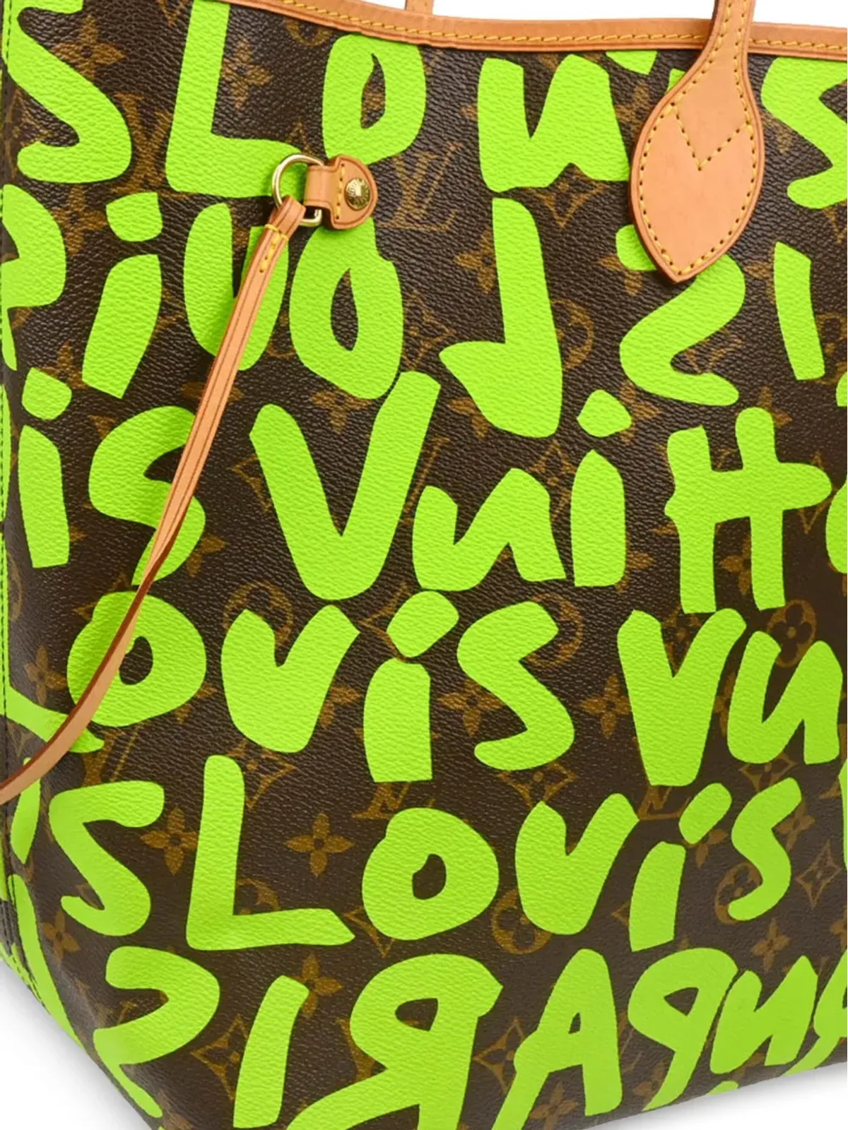 Louis Vuitton ビンテージ x Stephen Sprouse 2009 Neverfull GM トートバッグ - グリーン - 画像3